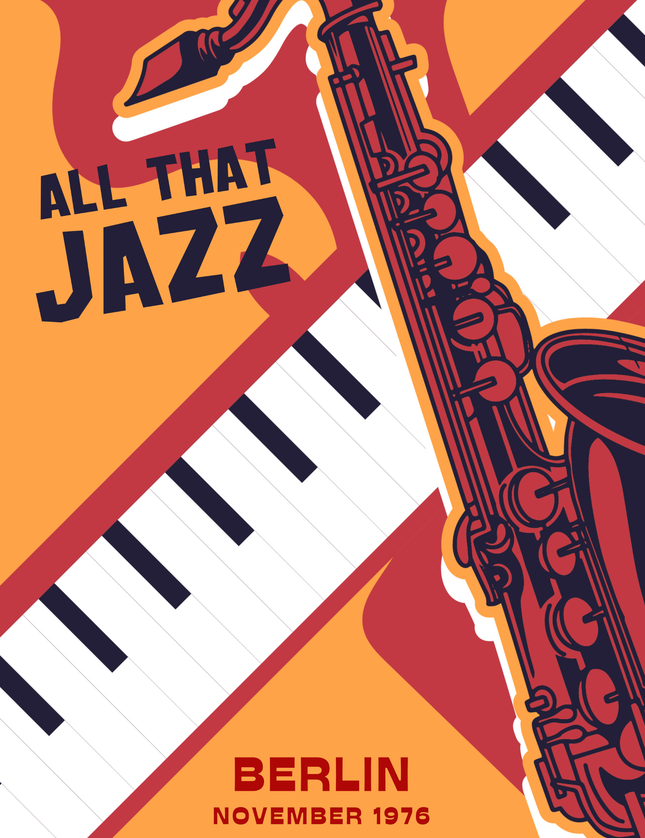 All That Jazz Berlin Vintage Music Poster 