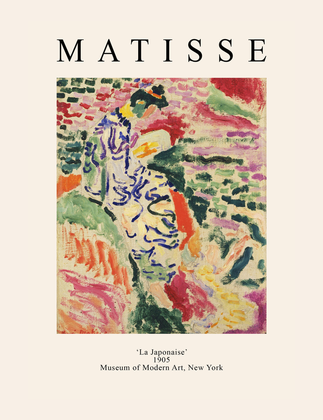 Matisse La Japonaise 1905 Poster - Fauvism Art Print 