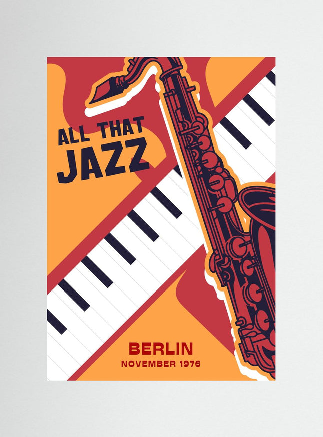 All That Jazz Berlin Vintage Music Poster - Framzio
