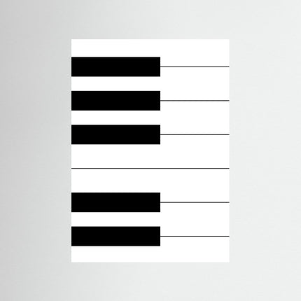 Black Bars Abstract Graphic Poster - Framzio