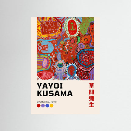 Give Me Love Tokyo by Yayoi Kusama Art Print - Framzio