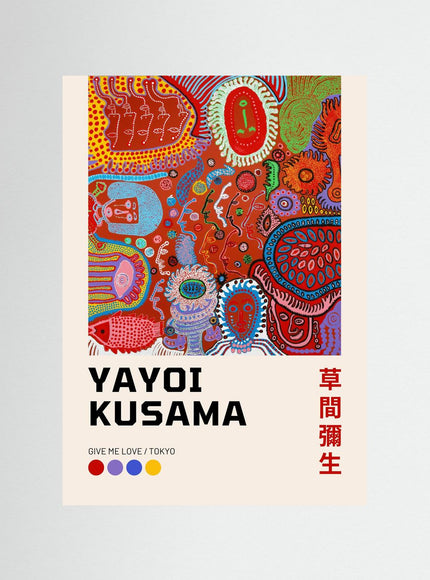 Give Me Love Tokyo by Yayoi Kusama Art Print - Framzio