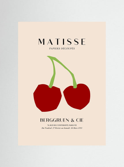 Matisse Cherries Exhibition Poster Print - Framzio