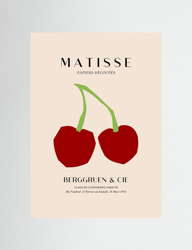 Matisse Cherries Exhibition Poster Print - Framzio