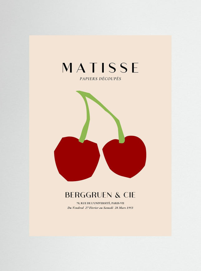 Matisse Cherries Exhibition Poster Print - Framzio