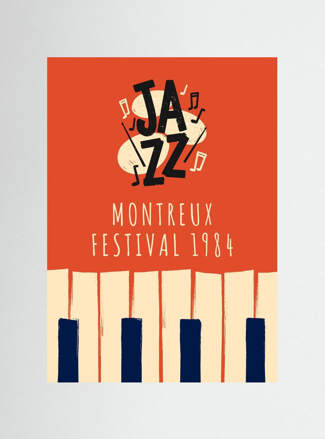 Montreux Jazz Festival 1984 Vintage Poster - Framzio