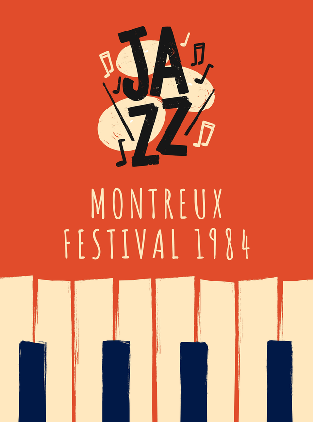 Montreux Jazz Festival 1984 Vintage Poster - Framzio