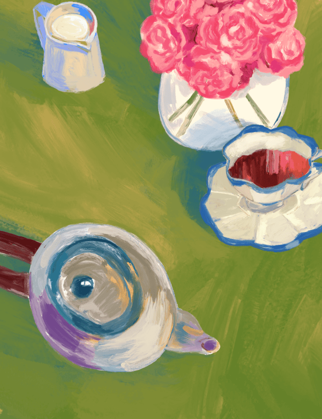 Tea Time Still Life Art Print - Framzio