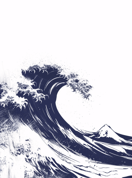 The Great Wave Japanese Ukiyo - e Art Print - Framzio