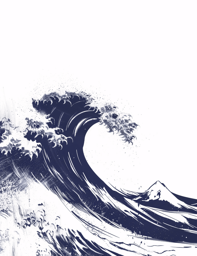 The Great Wave Japanese Ukiyo - e Art Print - Framzio