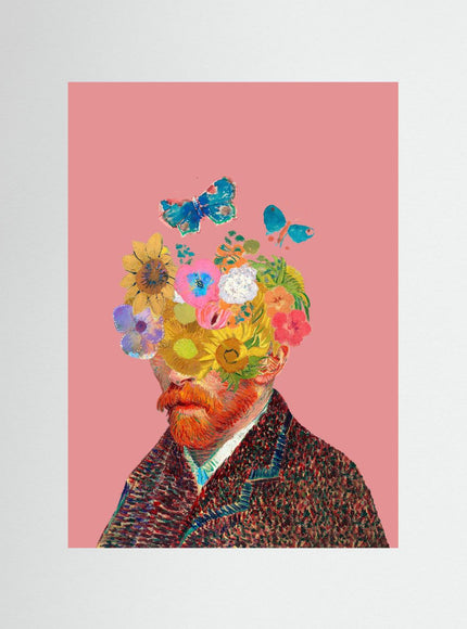 Van Gogh Floral Portrait Art Print - Framzio