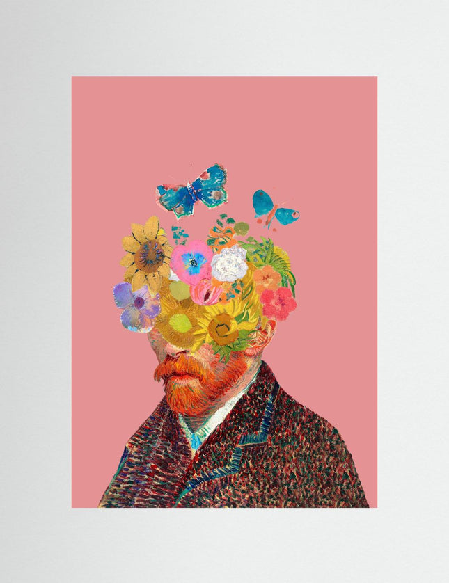 Van Gogh Floral Portrait Art Print - Framzio