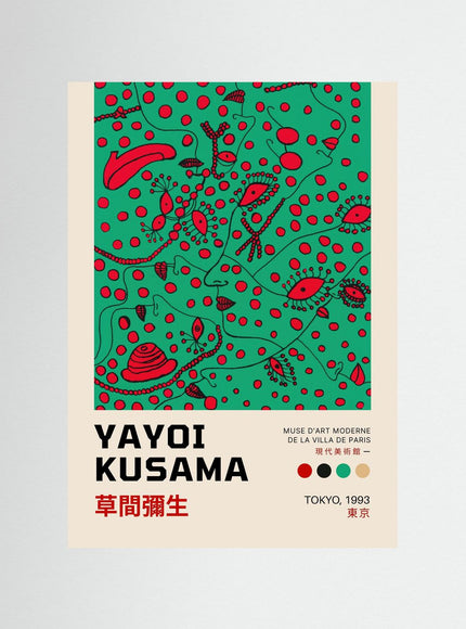 Yayoi Kusama Tokyo 1983 Exhibition Poster - Framzio