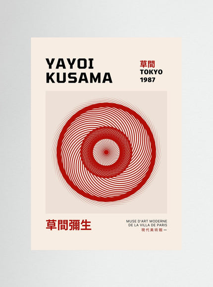 Yayoi Kusama Tokyo 1987 Exhibition Poster - Framzio