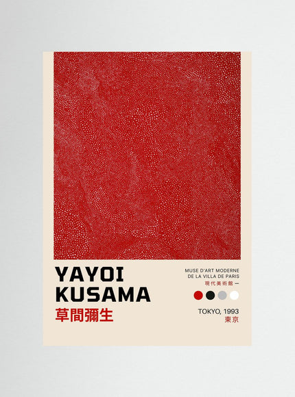 Yayoi Kusama Tokyo 1993 Red Dot Art Exhibition Poster - Framzio